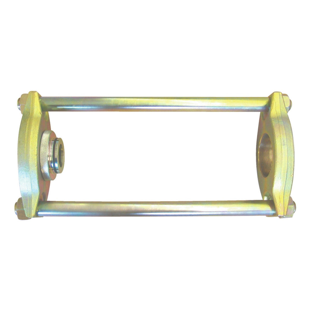 KL-0039-1140 - Marco de prensa ligeramente corto: Marco extractor rectangular con dos varillas y placas roscadas laterales