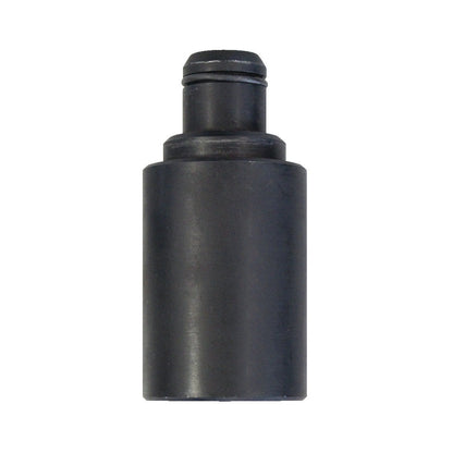 KL-1005-8002 - Pieza de presión con junta tórica: Adaptador cilíndrico metálico negro con junta tórica en el extremo superior
