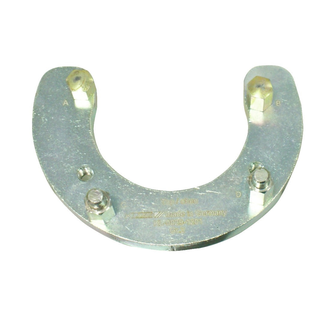 KL-0029-121 - Placa de soporte tamaño 2 con tornillos: Placa metálica en forma de U con pernos