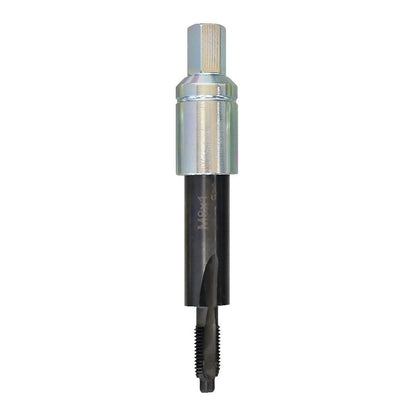 KL-1383-2232 - Toque M8x1: Macho de roscar M8x1 con mango cuadrado cromado y vástago negro