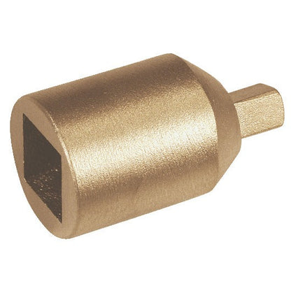 Reductor 1/2" - 1/4" ATEX: Adaptador metálico cónico con cuadradillo hembra y macho