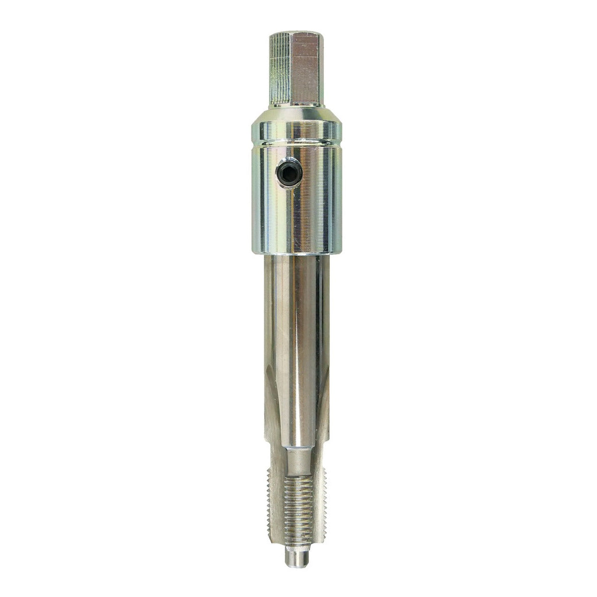 KL-0283-7032 A - Grifo M12x1: Vástago metálico roscado con cabeza cuadrada y tornillo de fijación lateral