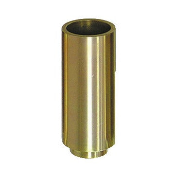 KL-0039-1742 - Manguito de presión/soporte largo Ø42/Ø34: Cilindro metálico hueco en tono dorado con base escalonada