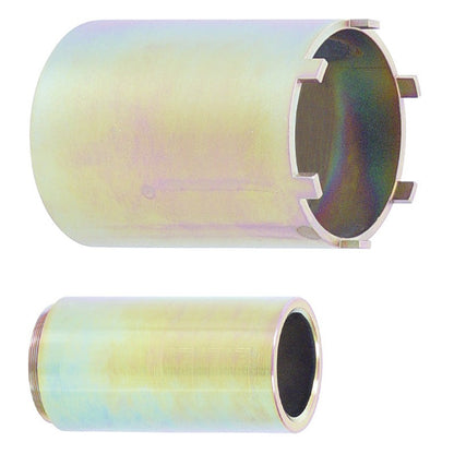 KL-1020-38 - Vaso para contratuerca de 6 polos con tubo guía, Ø 117 mm: Vaso con muescas en un extremo