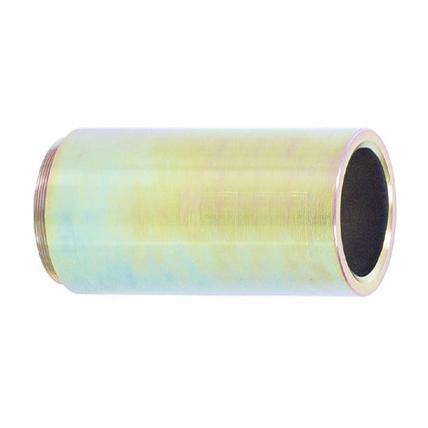 KL-1020-3911 - Tubo guía Ø 60 rosca M56x1,5: Tubo cilíndrico metálico hueco con rosca en un extremo, acabado dorado