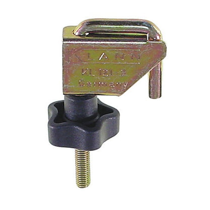 KL-0121-3 - Dispositivo de sujeción: Dispositivo de sujeción metálico con tornillo y pomo negro estriado