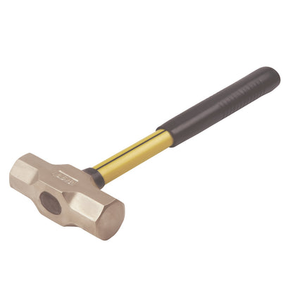 Martillo de minero 5 kg ATEX: Martillo con cabeza metálica y mango de fibra con empuñadura antideslizante