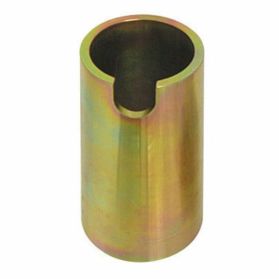KL-1011-1001 - Manguito de soporte largo Ø62: Casquillo cilíndrico metálico con acabado dorado y ranura interior
