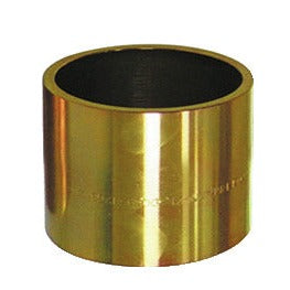 KL-0039-1666 - Manguito de presión/soporte corto Ø66/Ø58: Manguito cilíndrico metálico dorado hueco