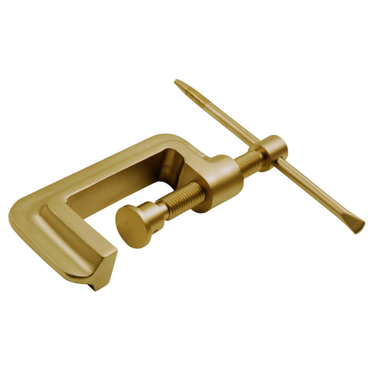 Sargento 250 mm AntiChispa: Sargento tipo C en color dorado con husillo y manija en T