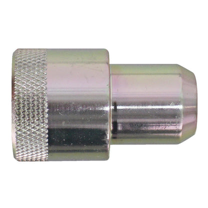 KL-0500-4006 - tuerca moleteada: Acoplamiento metálico cilíndrico con zona moleteada y punta hexagonal