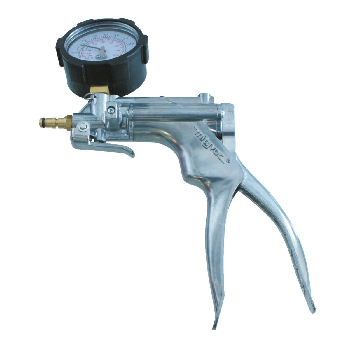 KL-0124-4100 - Bomba manual con manómetro: Bomba de vacío manual con manómetro y gatillo tipo pistola