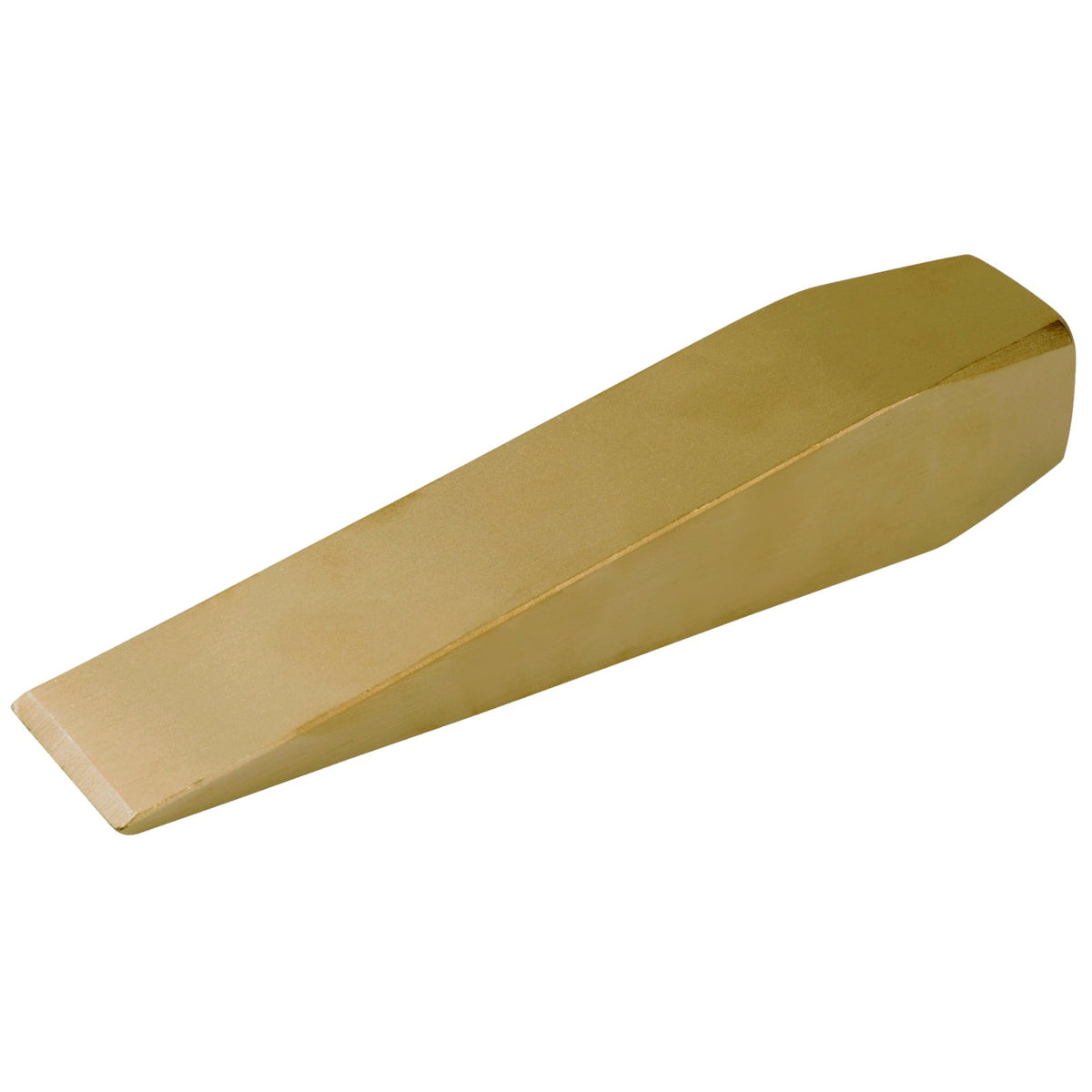 Cuña 190x47 mm AntiChispa: Cuña metálica maciza con filo biselado y cuerpo hexagonal alargado