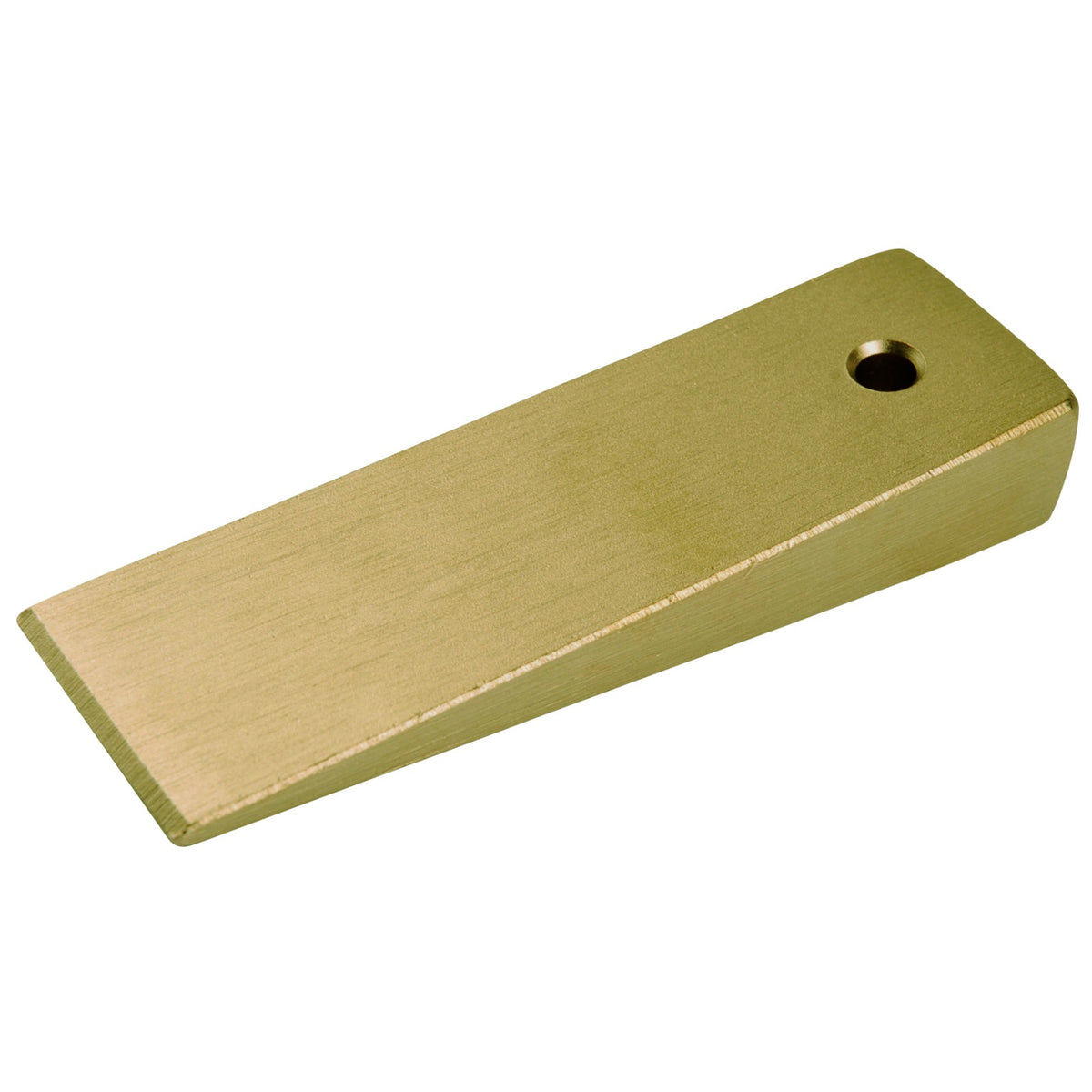 GED1851000S - Cuña con agujero 100x30x15mm: Cuña metálica maciza en forma de cuña con orificio pasante