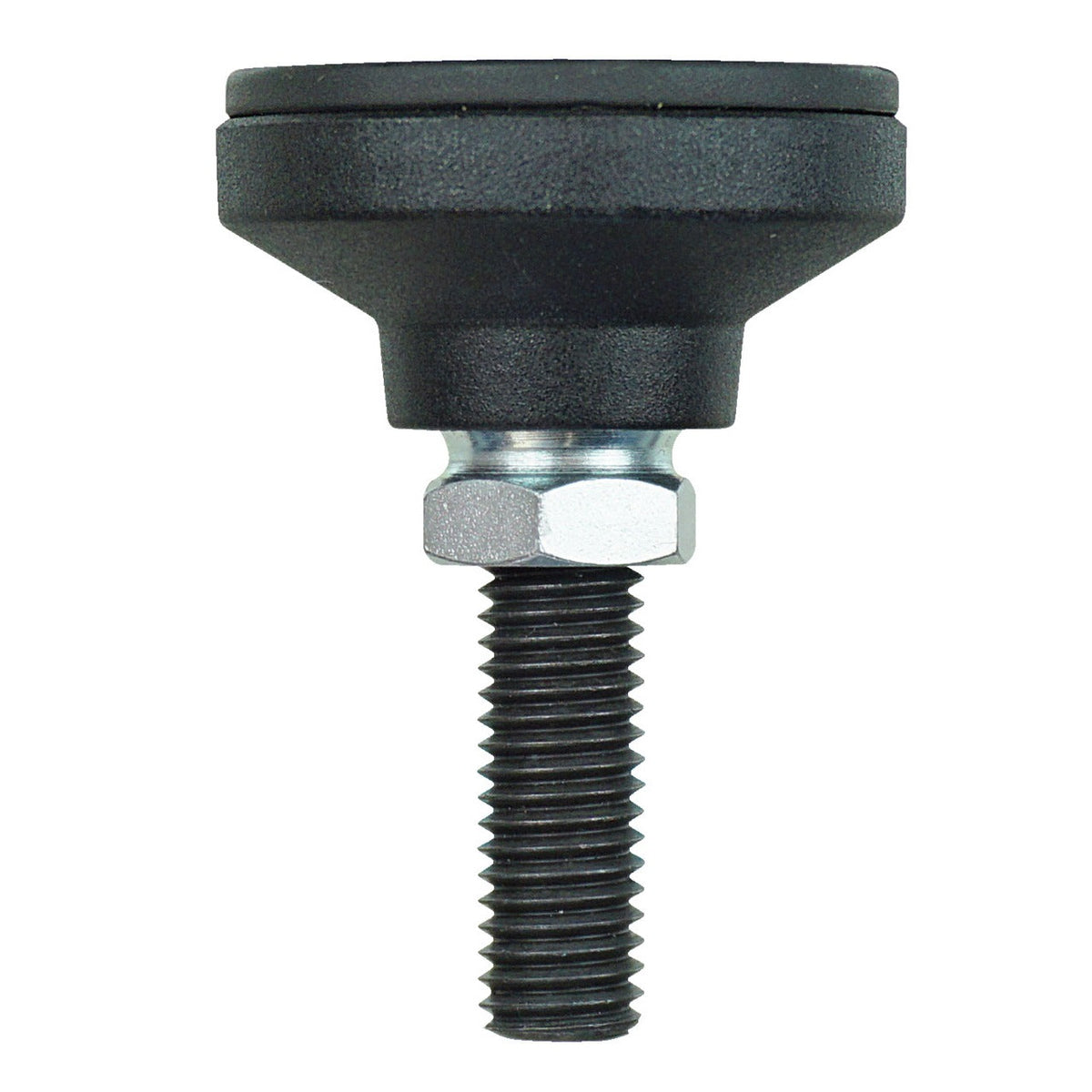 KL-0033-3003 A - Soporte Ø40: Tornillo con cabeza tipo pomo plástica y contratuerca metálica