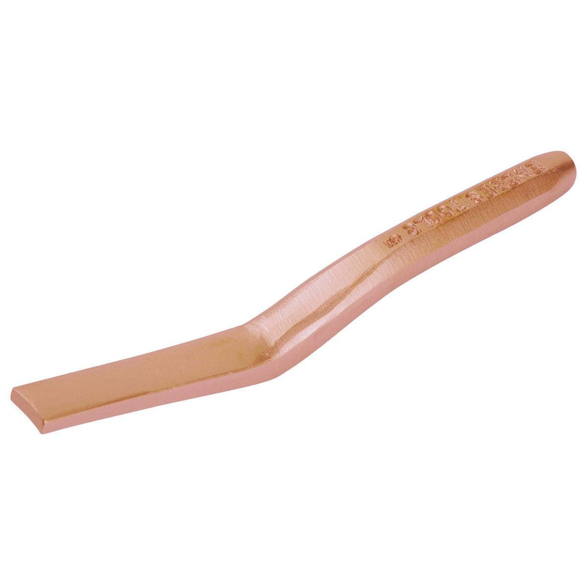 Cincel acodado 10mm AntiChispa: Cincel de cobre acodado, punta plana y mango redondeado