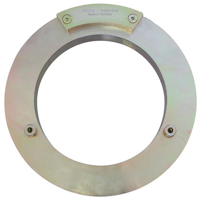 KL-0041-801 - plato base: Anillo metálico plano con cuatro tornillos y abertura circular central