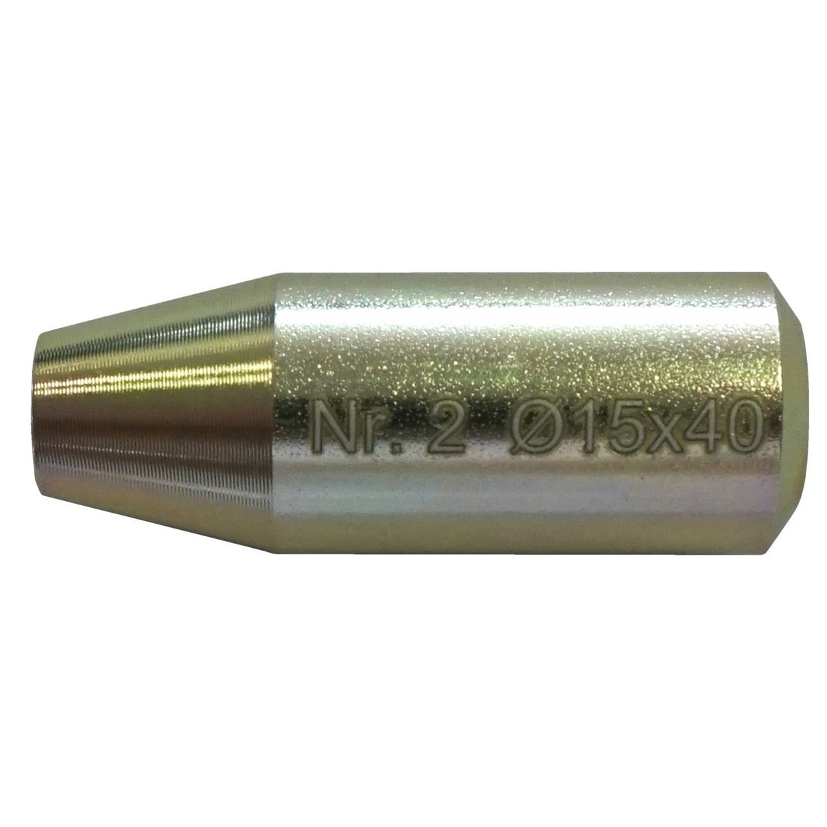 KL-0500-4056-2 - Cono deslizante Ø15, 40 mm de largo: Cono metálico roscado con grabado Nr. 2 Ø15x40