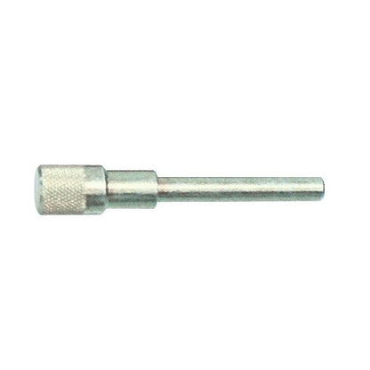 KL-1280-233 B - Pasador de bloqueo Ø7,9 / Ø11,9: Pasador metálico cilíndrico con cabeza moleteada y vástago largo
