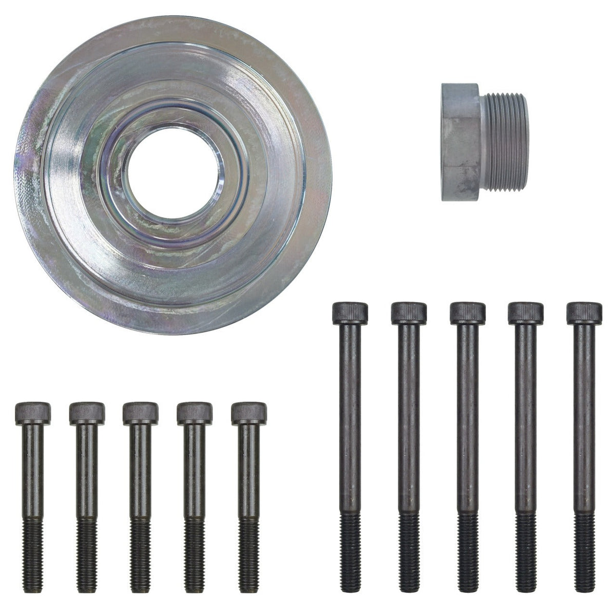 KL-0174-372 - Extractor de cubos de rueda: Anillo metálico, casquillo roscado y dos juegos de tornillos Allen largos