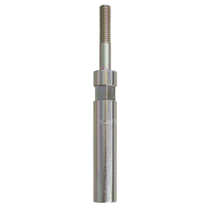KL-0186-1239-10 - Perno de soporte 132,5 mm: Perno metálico cilíndrico con extremo roscado y cuerpo estriado