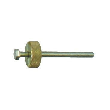 KL-0280-6013 A - Tornillo de apriete con casquillo: Tornillo con rueda moleteada de latón y vástago metálico largo