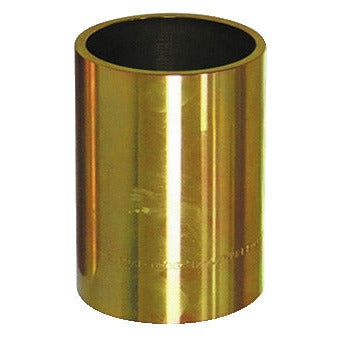 KL-0039-1766 - Manguito de presión/soporte largo Ø66/Ø58: Manguito cilíndrico metálico dorado hueco en posición vertical