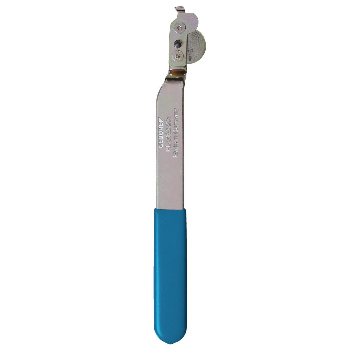 KL-0192-201 - herramienta básica: Herramienta con mango azul y cabezal metálico giratorio de gancho