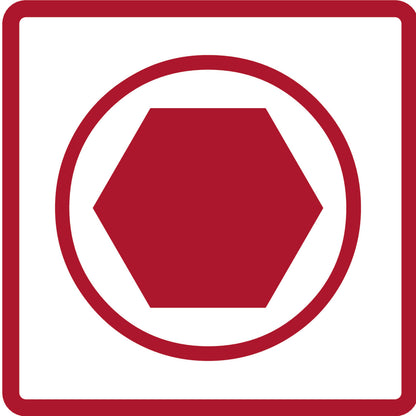 Vaso destornillador 1/4" hexagonal (Allen)
